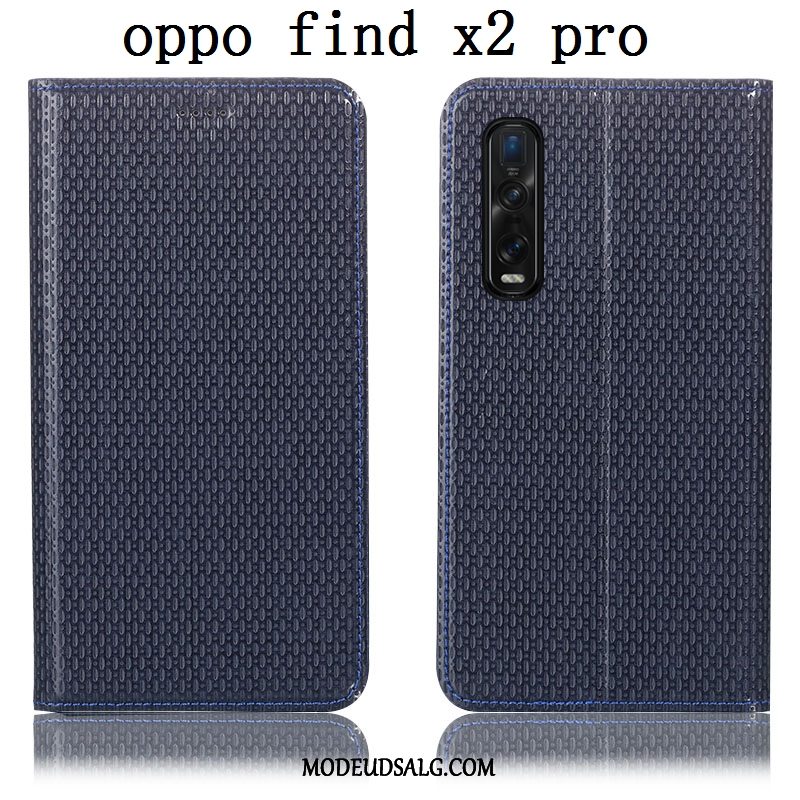 Oppo Find X2 Pro Etui Lædertaske Folio Mønster Cover Beskyttelse