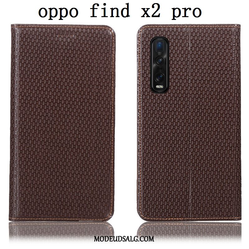 Oppo Find X2 Pro Etui Lædertaske Folio Mønster Cover Beskyttelse