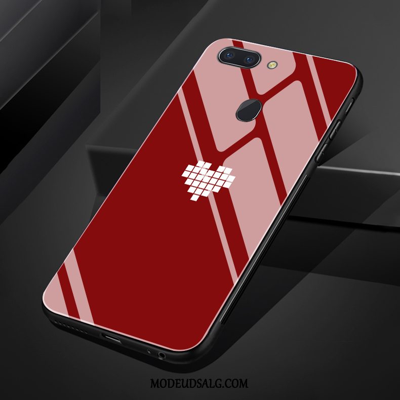 Oppo R15 Etui Silikone Elskeren Rød Cover Hjerte