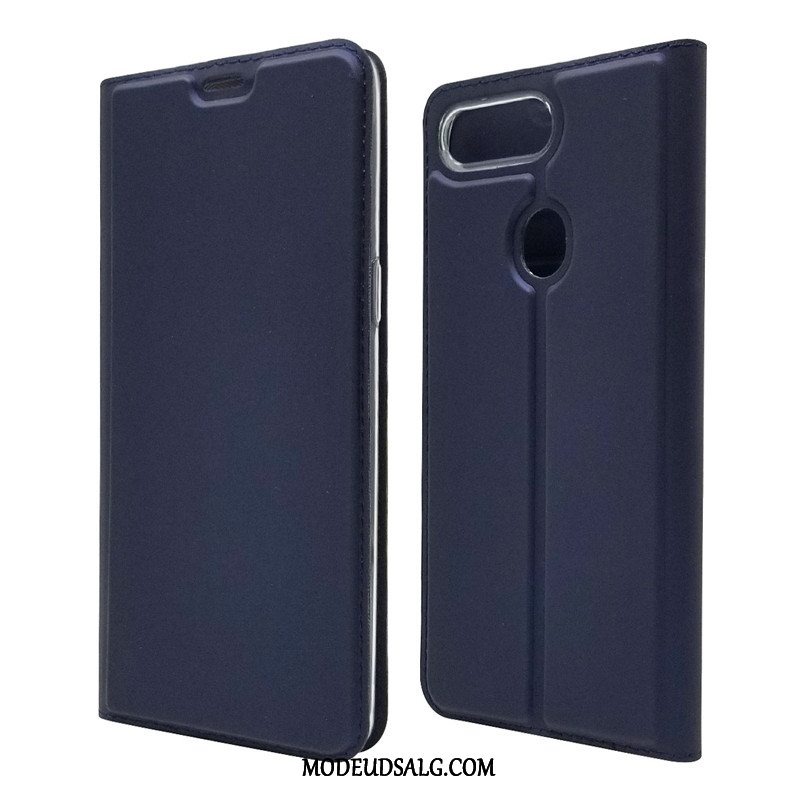 Oppo R15 Pro Etui Anti-fald Lædertaske Folio Silikone Cover