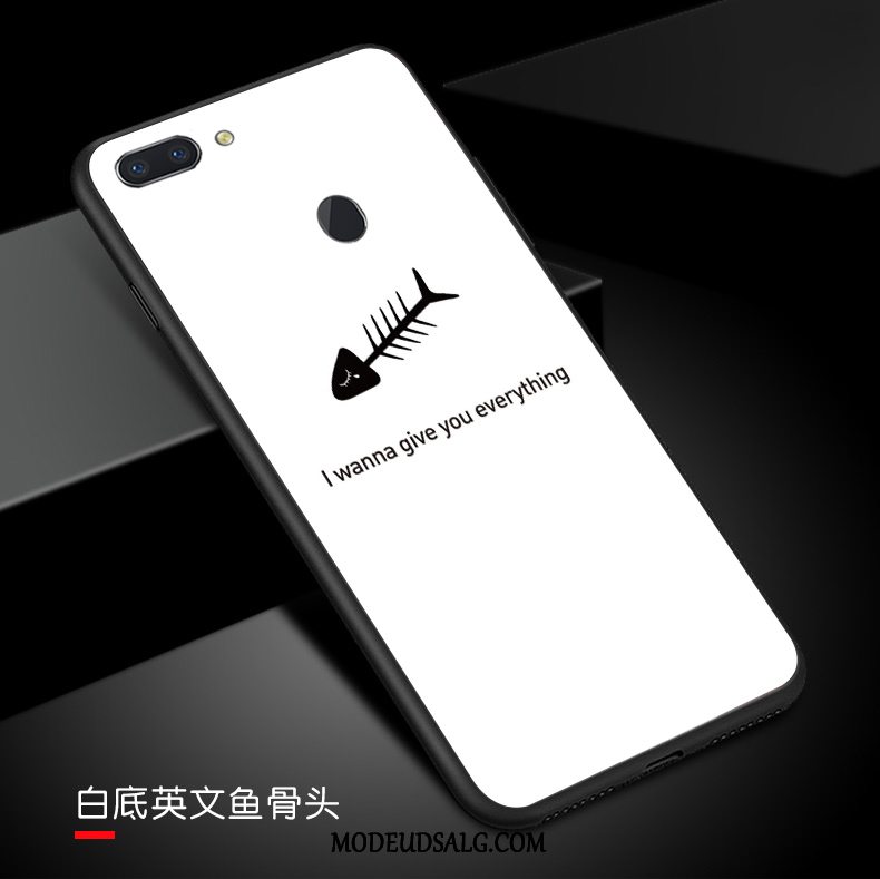 Oppo R15 Pro Etui Cover Spejl Smuk Hvid Cartoon