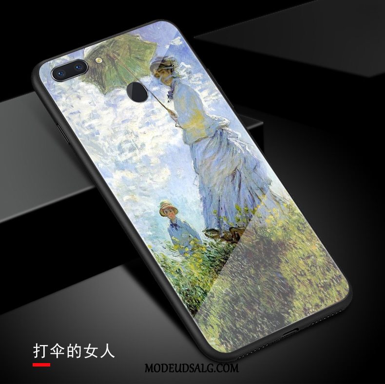 Oppo R15 Pro Etui Europa Kunst Hærdet Glas Høj Af Personlighed