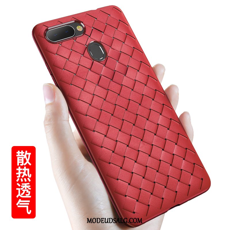 Oppo R15 Pro Etui Strikkede Mønster Cover Trend Beskyttelse