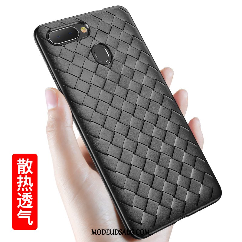 Oppo R15 Pro Etui Strikkede Mønster Cover Trend Beskyttelse