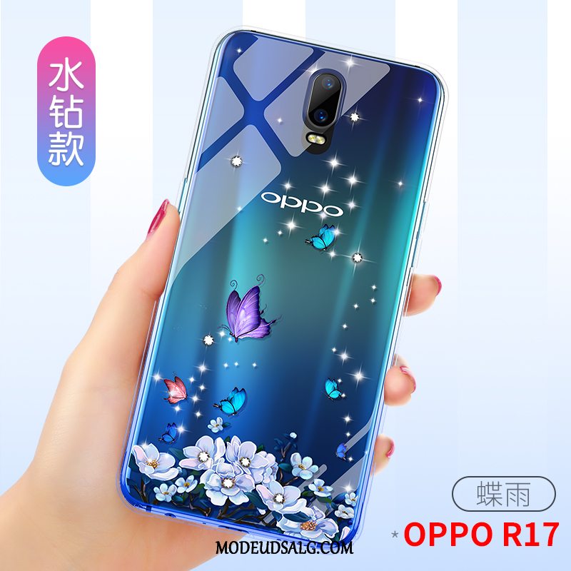 Oppo R17 Etui Af Personlighed Tynd Gennemsigtig Net Red Silikone