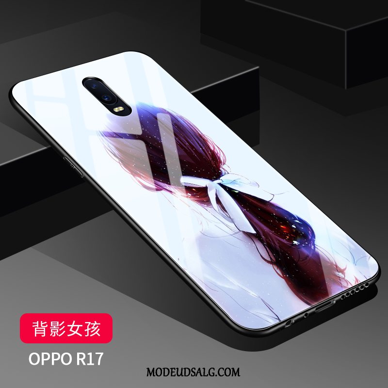 Oppo R17 Etui Alt Inklusive Kreativ Silikone Nubuck Glas