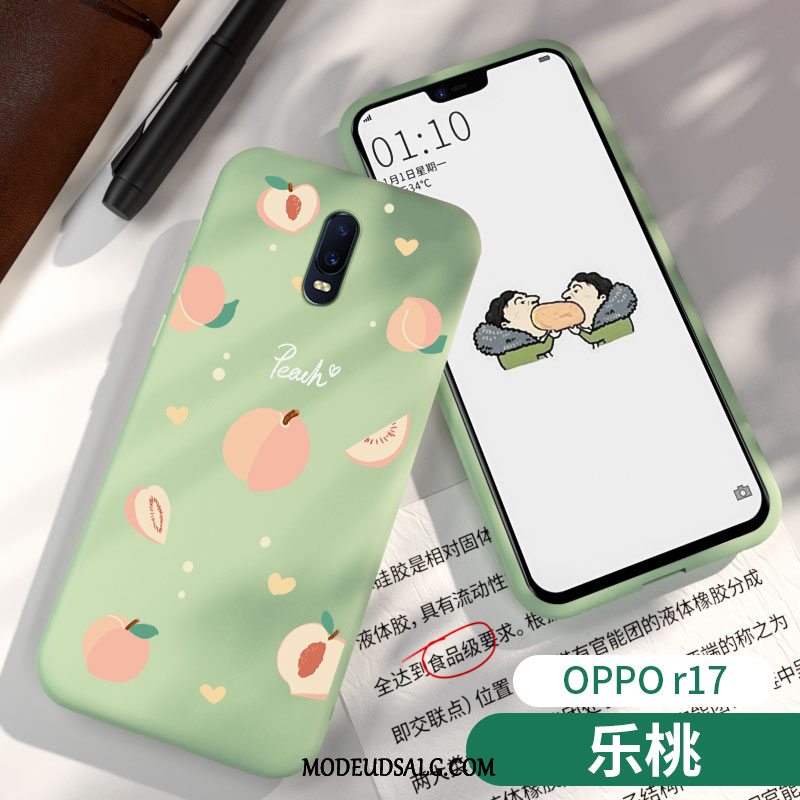 Oppo R17 Etui Blød Grøn Cover Cow Silikone