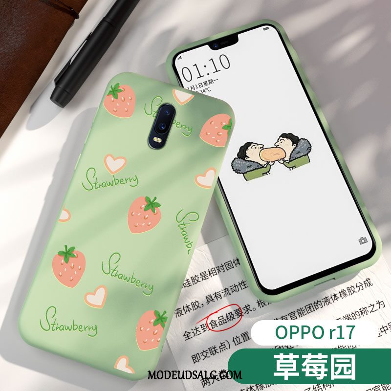 Oppo R17 Etui Blød Grøn Cover Cow Silikone