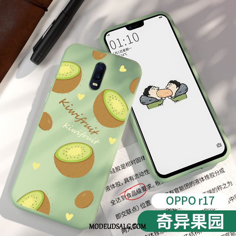 Oppo R17 Etui Blød Grøn Cover Cow Silikone