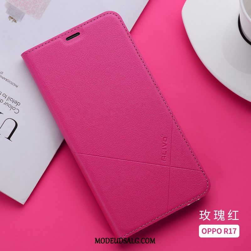 Oppo R17 Etui / Cover Beskyttelse Silikone Alt Inklusive Anti-fald Lædertaske