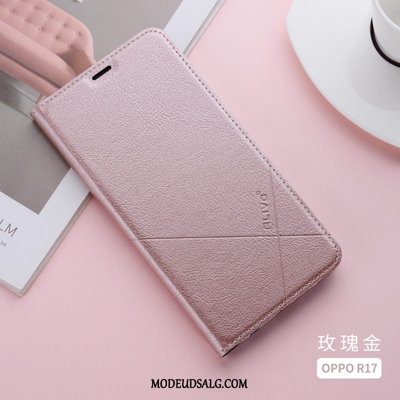 Oppo R17 Etui / Cover Beskyttelse Silikone Alt Inklusive Anti-fald Lædertaske