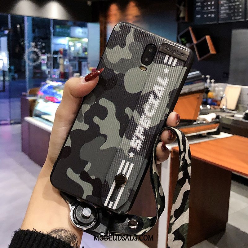 Oppo R17 Etui / Cover Trendy Elskeren Camouflage Membrane Grøn