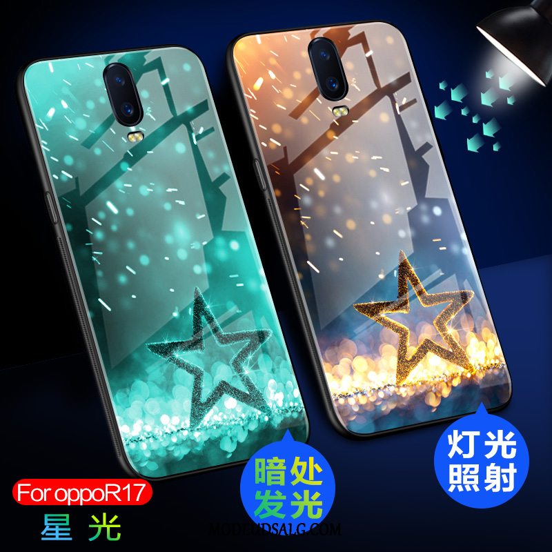 Oppo R17 Etui Glas Cover Beskyttelse Anti-fald Trend