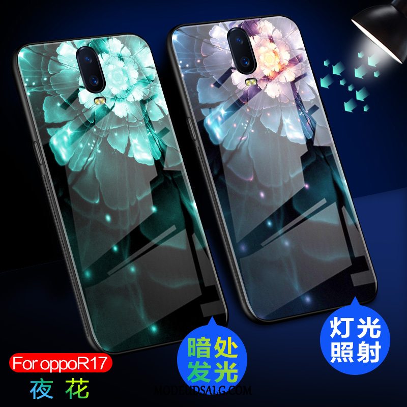 Oppo R17 Etui Glas Cover Beskyttelse Anti-fald Trend