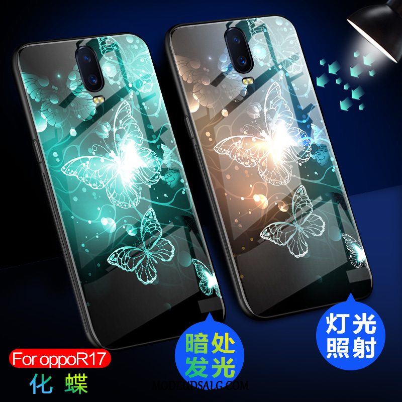 Oppo R17 Etui Glas Cover Beskyttelse Anti-fald Trend