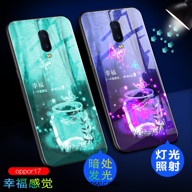 Oppo R17 Etui Glas Cover Beskyttelse Anti-fald Trend