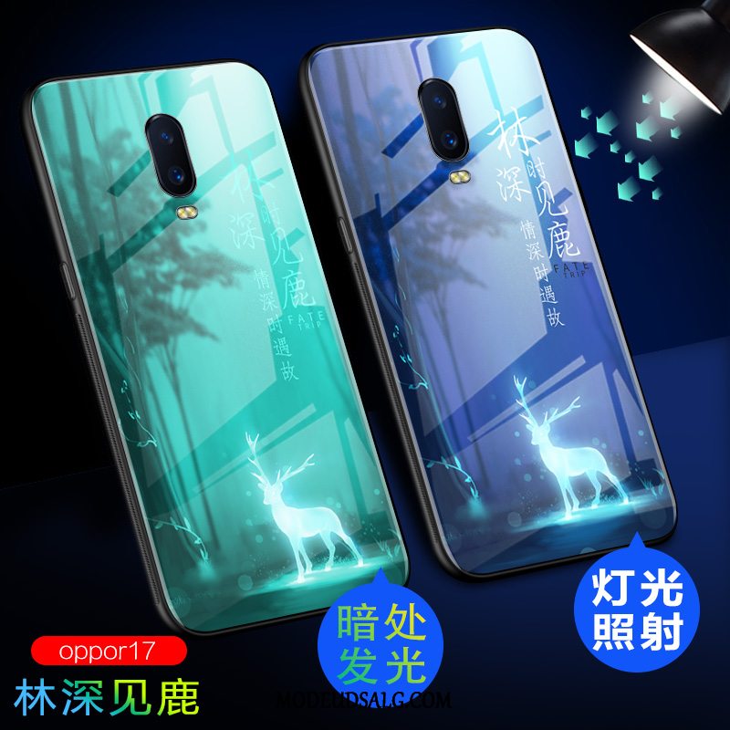 Oppo R17 Etui Glas Cover Beskyttelse Anti-fald Trend