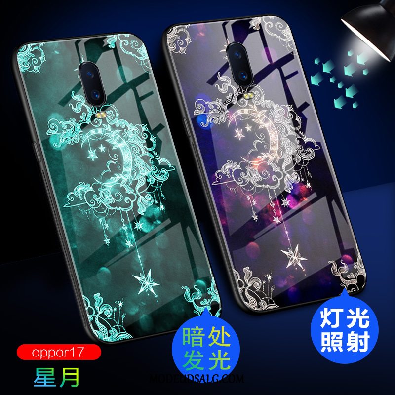 Oppo R17 Etui Glas Cover Beskyttelse Anti-fald Trend