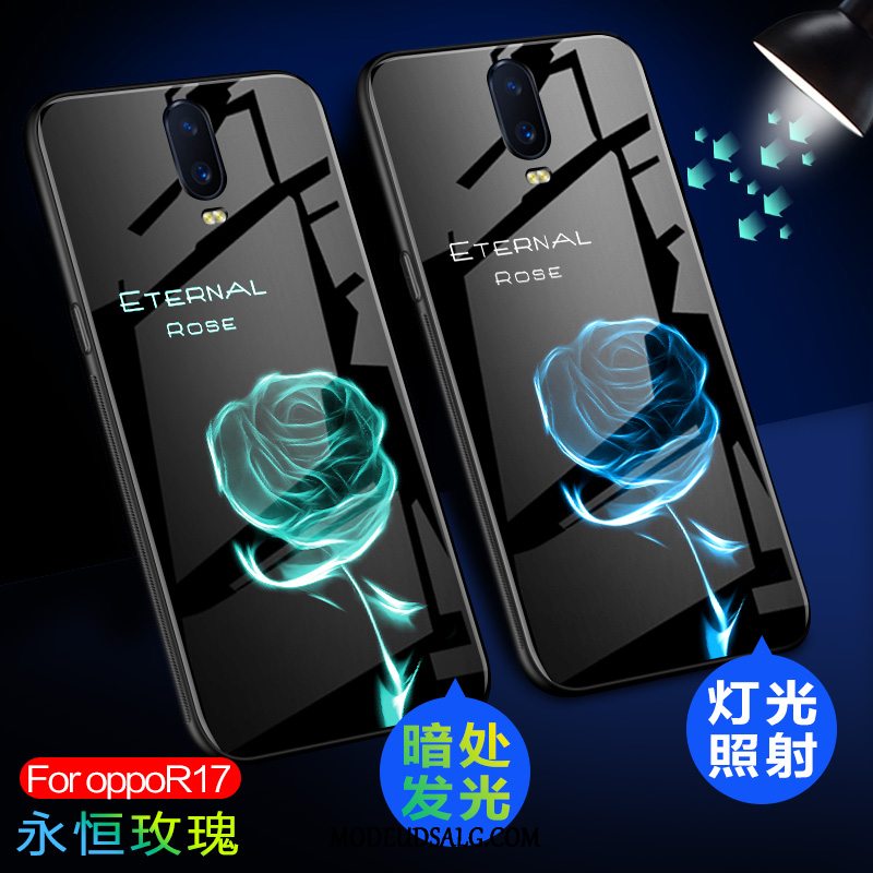 Oppo R17 Etui Glas Cover Beskyttelse Anti-fald Trend