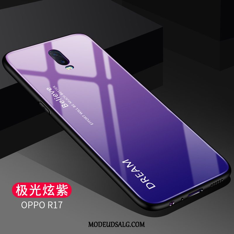 Oppo R17 Etui Gradient Farve Hård Simple Mode Af Personlighed