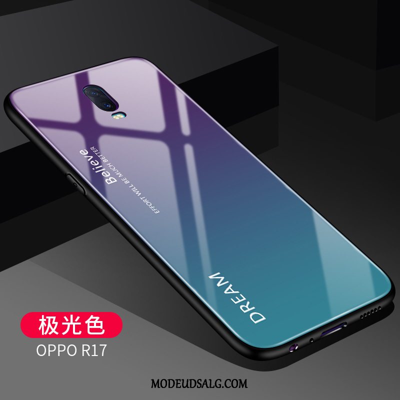 Oppo R17 Etui Gradient Farve Hård Simple Mode Af Personlighed