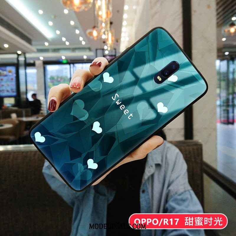 Oppo R17 Etui Hård Grøn Kreativ Tynd Glas