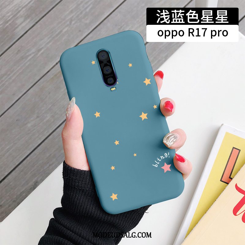 Oppo R17 Pro Etui Anti-fald Silikone Lyserød Cover Tynd