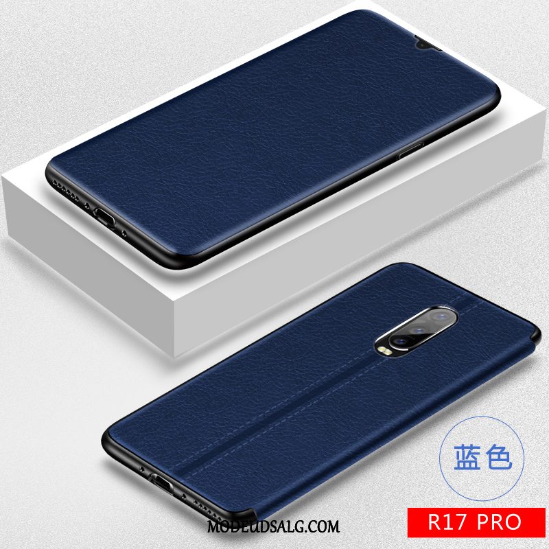 Oppo R17 Pro Etui Clamshell Cover Lædertaske Blød Silikone