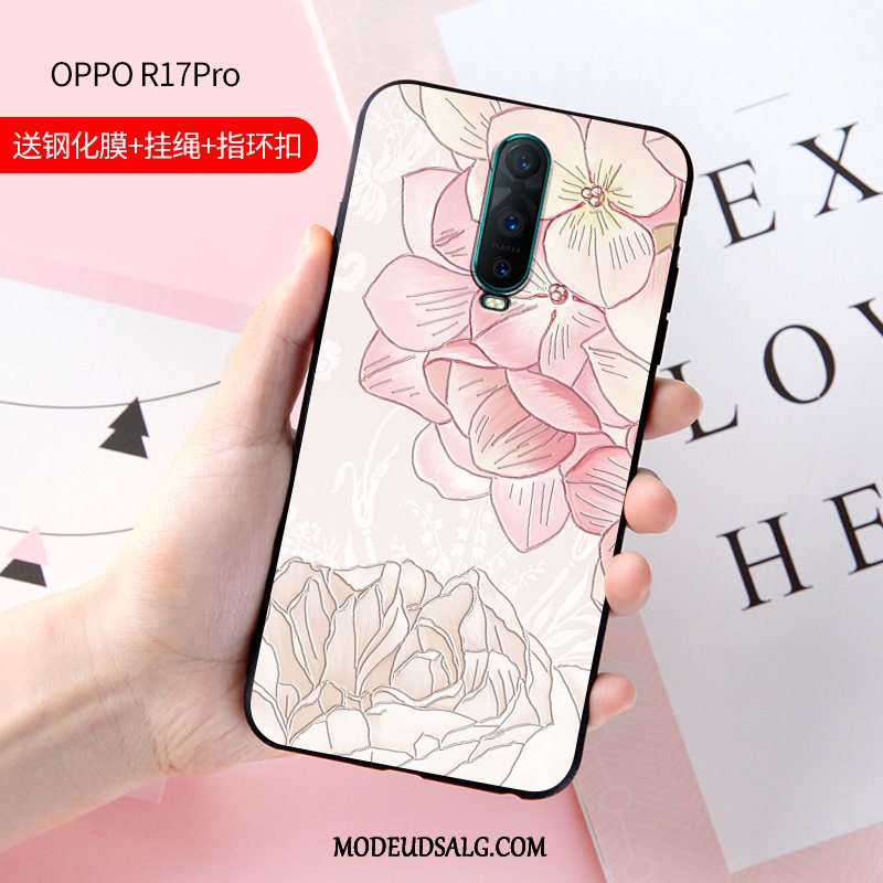 Oppo R17 Pro Etui / Cover Relief Beskyttelse Trend Anti-fald Net Red