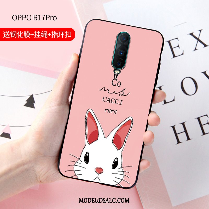 Oppo R17 Pro Etui / Cover Relief Beskyttelse Trend Anti-fald Net Red