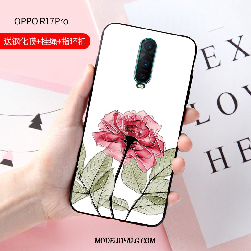 Oppo R17 Pro Etui / Cover Relief Beskyttelse Trend Anti-fald Net Red