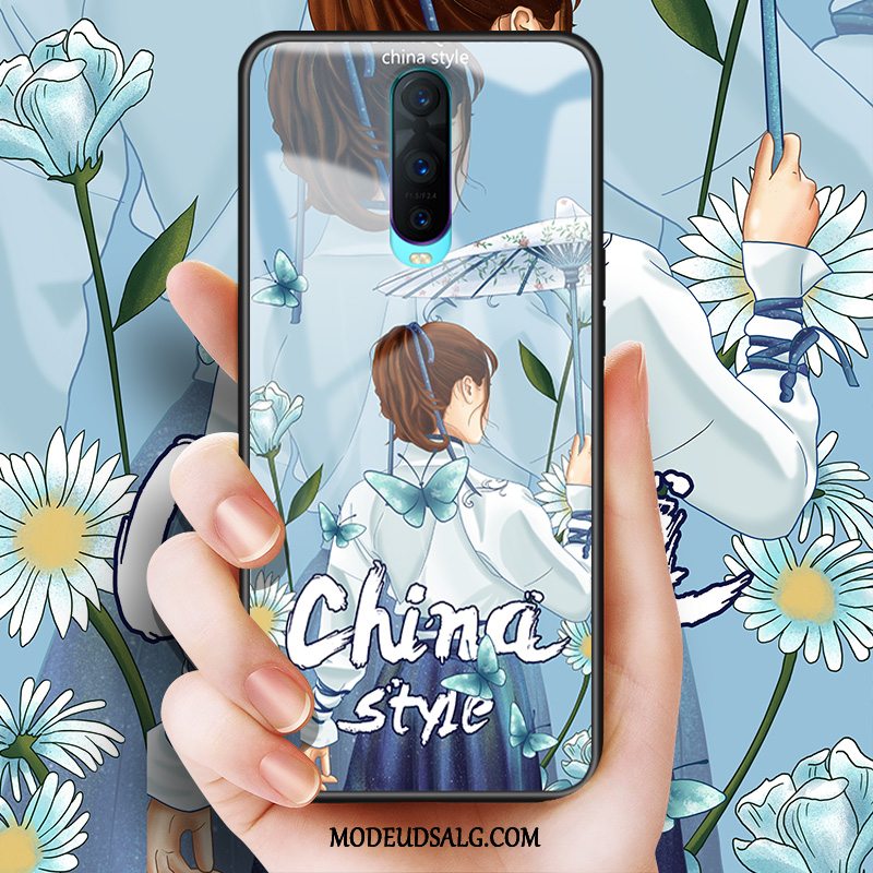 Oppo R17 Pro Etui Glas Trend Anti-fald Kinesisk Stil Cover