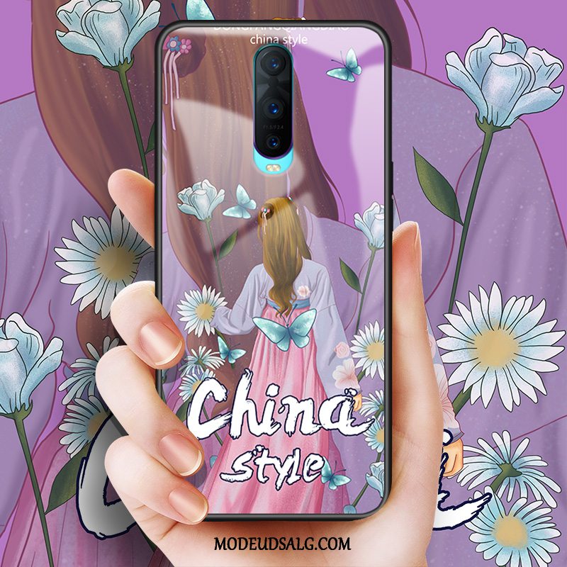 Oppo R17 Pro Etui Glas Trend Anti-fald Kinesisk Stil Cover