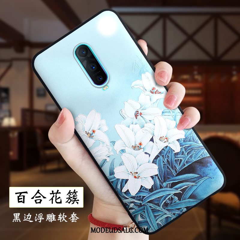 Oppo R17 Pro Etui Lilje Blød Relief Beskyttelse Kreativ