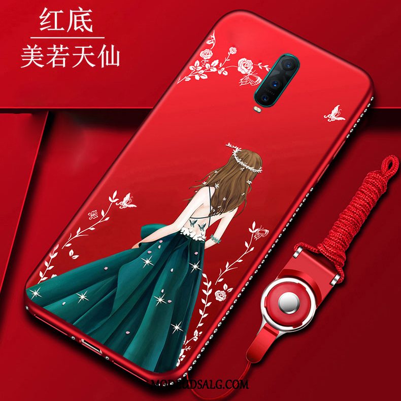 Oppo R17 Pro Etui Trendy Blød Cover Anti-fald Rød