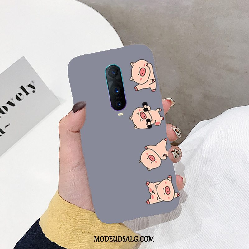 Oppo R17 Pro Etui Tynd Trendy Anti-fald Silikone Nubuck