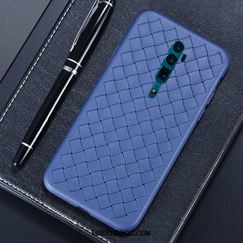 Oppo Reno 10x Zoom Etui Udstrålende Anti-fald Strikkede Kreativ Rød