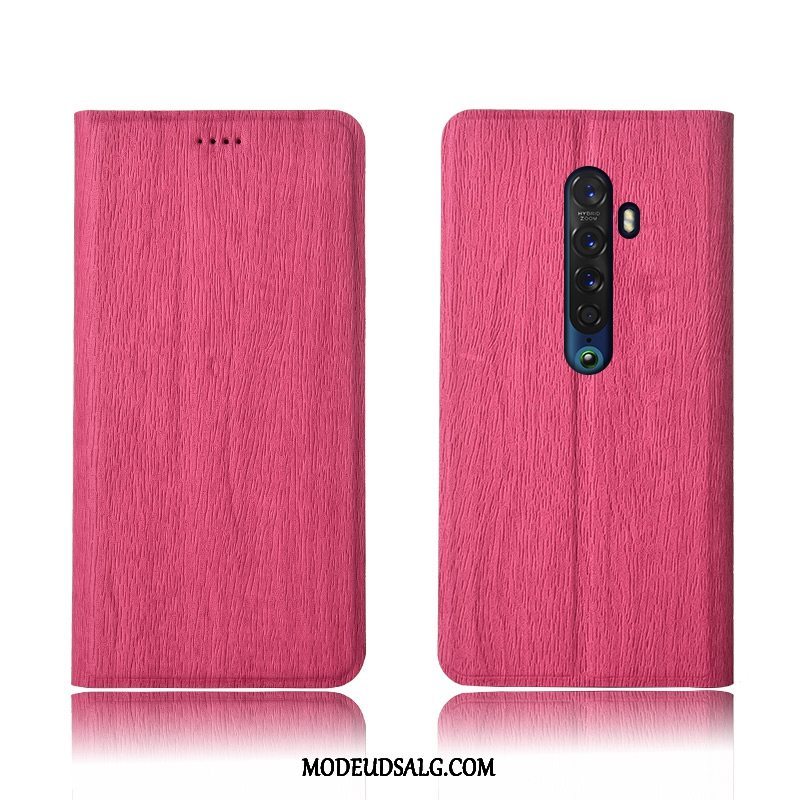 Oppo Reno 2 Etui Beskyttelse Sort Mønster Anti-fald Folio