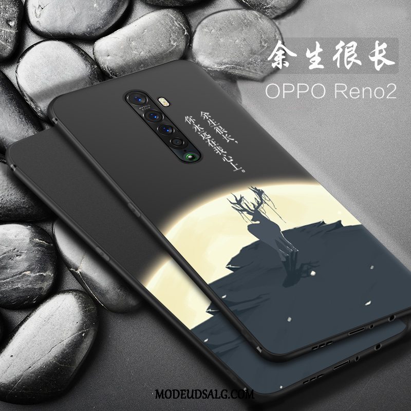 Oppo Reno 2 Etui Blød Tynd Anti-fald Trend Nubuck