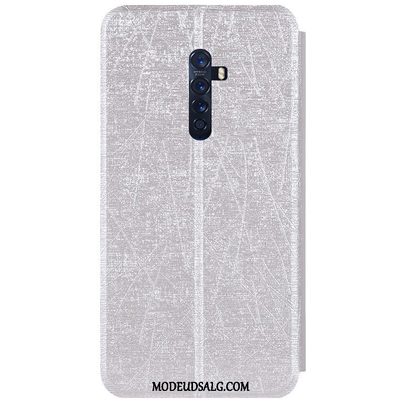 Oppo Reno 2 Etui / Cover Mønster Membrane Rød Simple Farve