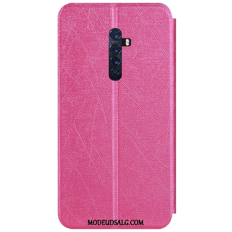 Oppo Reno 2 Etui / Cover Mønster Membrane Rød Simple Farve