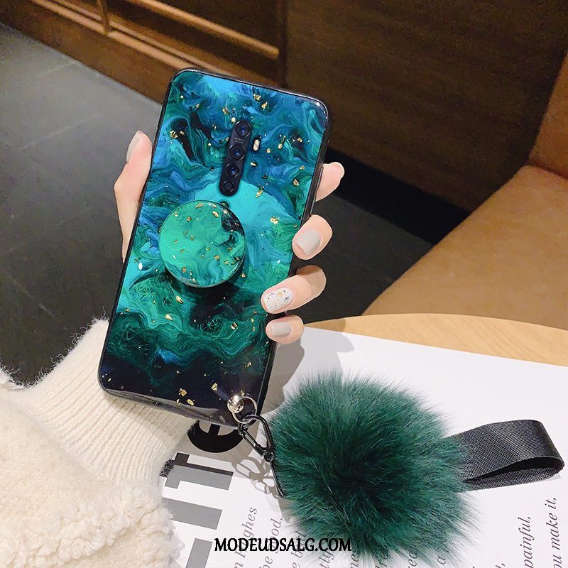 Oppo Reno 2 Etui Grøn Cover Trendy Anti-fald Elskeren