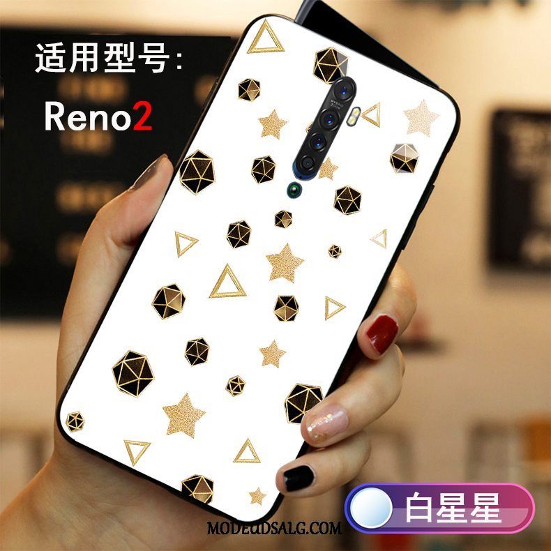 Oppo Reno 2 Etui Stjerne Hvid Mode Kreativ Cover