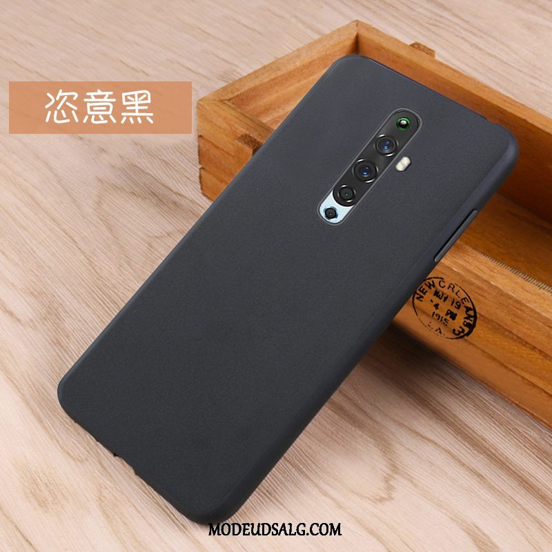 Oppo Reno 2 Z Etui Anti-fald Silikone Cover Hjerte Nubuck