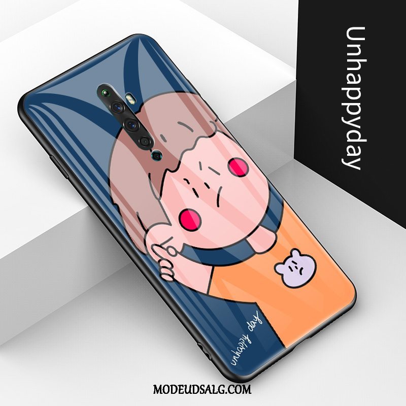 Oppo Reno 2 Z Etui / Cover Anti-fald Alt Inklusive Trendy Hærdet Glas Cartoon