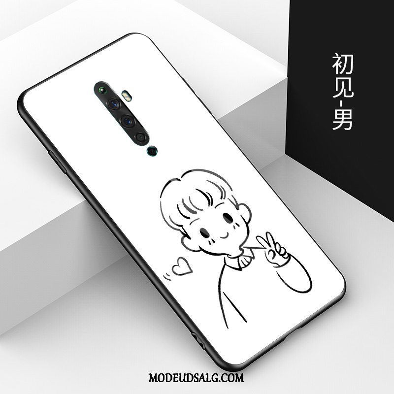 Oppo Reno 2 Z Etui / Cover Anti-fald Alt Inklusive Trendy Hærdet Glas Cartoon