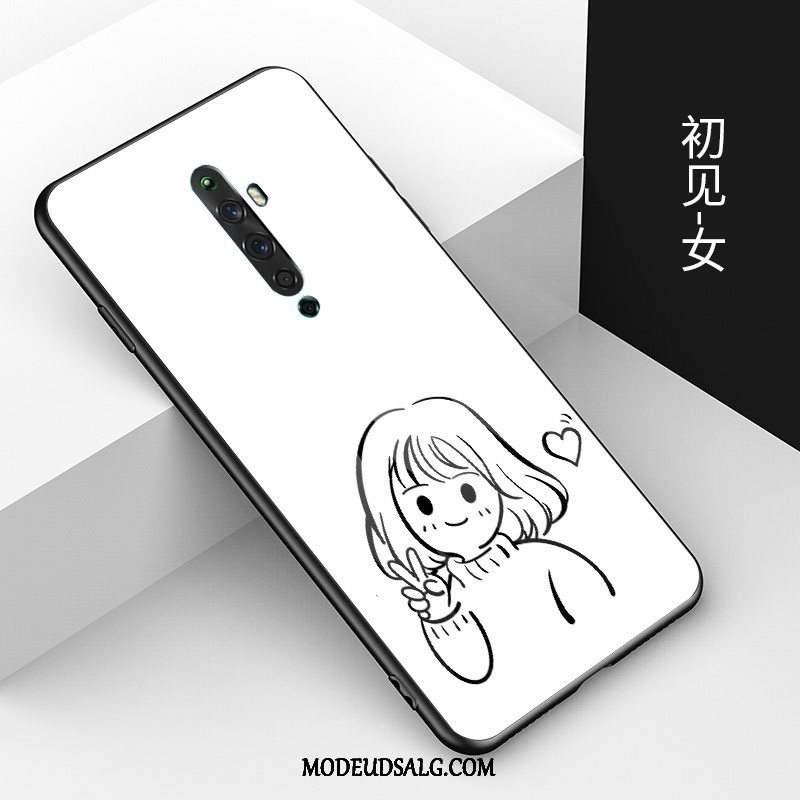 Oppo Reno 2 Z Etui / Cover Anti-fald Alt Inklusive Trendy Hærdet Glas Cartoon