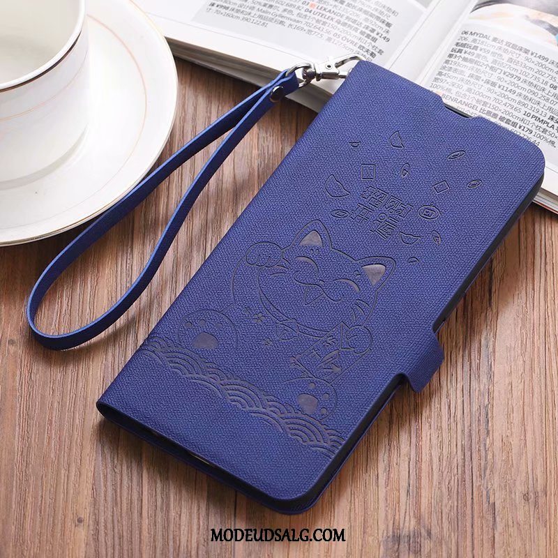 Oppo Reno 2 Z Etui / Cover Beskyttelse Folio Nubuck Vintage Lædertaske