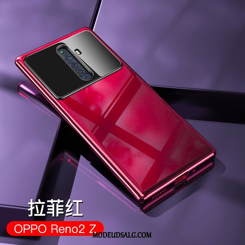 Oppo Reno 2 Z Etui / Cover Kreativ Glas Beskyttelse Hård Net Red