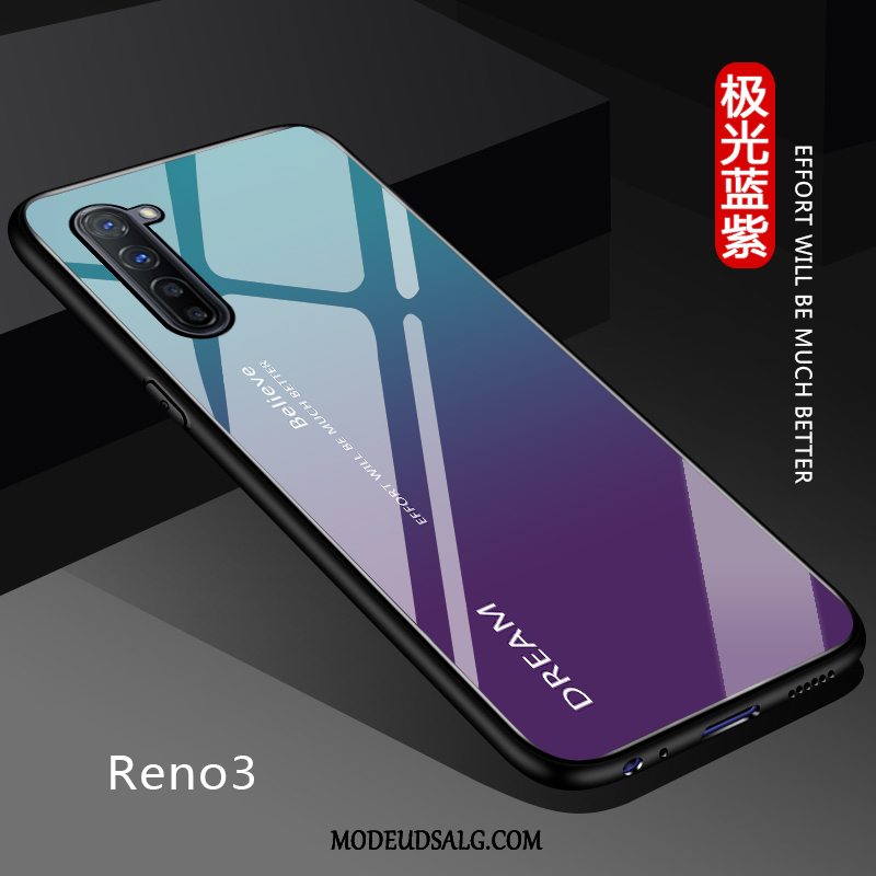 Oppo Reno 3 Etui Alt Inklusive Solid Farve Elskeren Beskyttelse Silikone